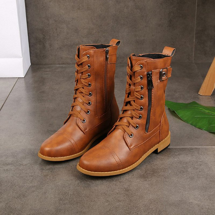 Modische Damen Orthopädische Stiefel mit seitlichem Reißverschluss für ganztägigen Komfort und Stil.