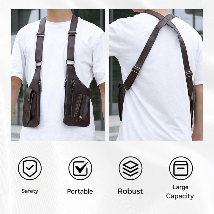 ShadowCarry Pro Herren Schultertasche, diebstahlsicher & leicht, das ideale Reiseaccessoire für unterwegs.