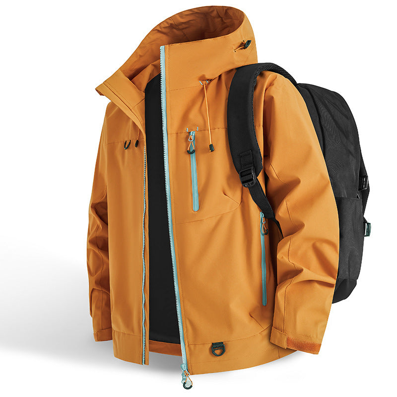 Damen Wanderjacke wasserdicht, atmungsaktiv für Outdoor-Abenteuer. Ideal für Frühling & Herbst.
