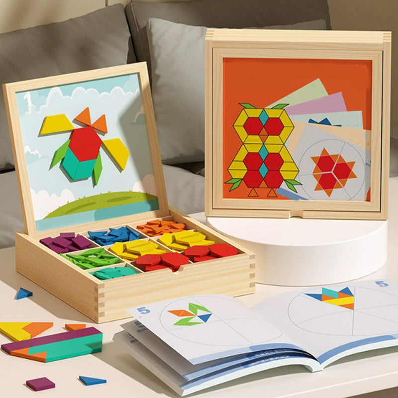 Geschenkidee: MagniPlay Magnet-Holzblöcke, fördert spielerisch Formen, Farben & Feinmotorik bei Kindern. Bildschirmfrei.