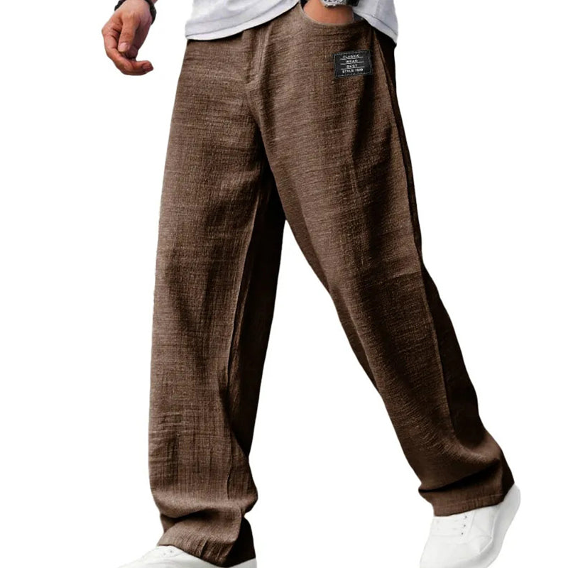 Vielseitige Herren Freizeithose, gerades Bein, perfekt als Sommerhose oder bequeme Alltagshose für Männer.