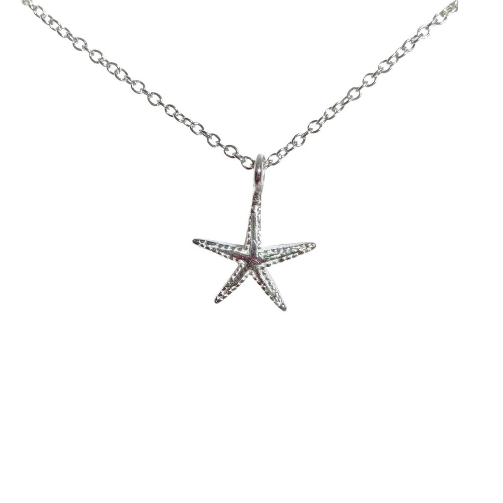 Damen Seestern Halskette: wasserdichter Edelstahl, verstellbar, perfektes maritimes Geschenk.