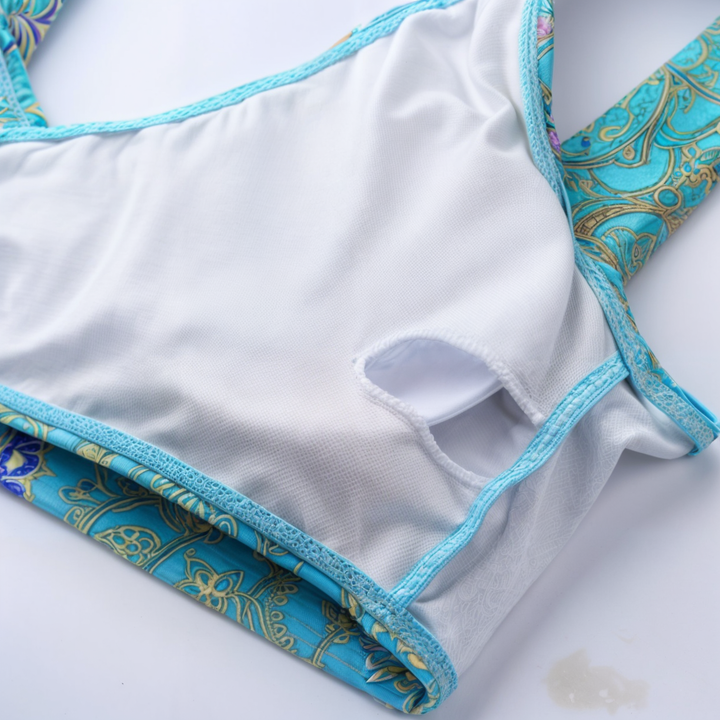 Modischer Zweiteiler Bikini für Damen. Komfortable Bademode, perfekt für Urlaub, Strand & Pool.