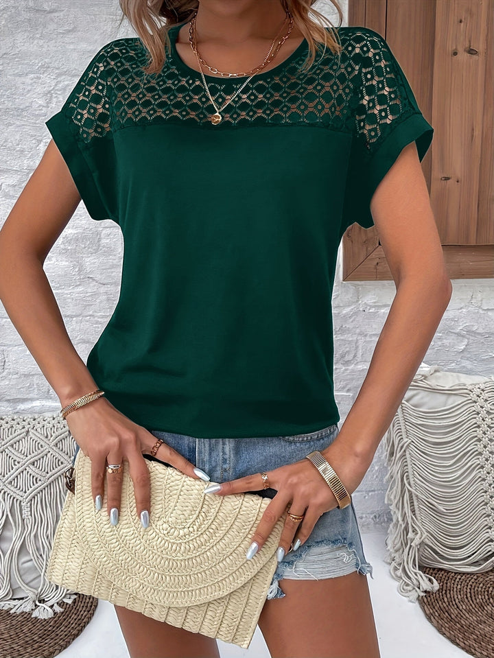 Vorderansicht: Damen Fledermaus-T-Shirt in lockerem Schnitt, Langarm. Bequemes Oberteil für einen modernen Alltagslook.