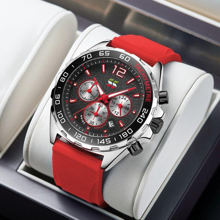 Detail der dynamischen Unisex-Uhr: Präzises Design, stilvoll & wasserdicht. Hochwertiger Zeitmesser für Mode.