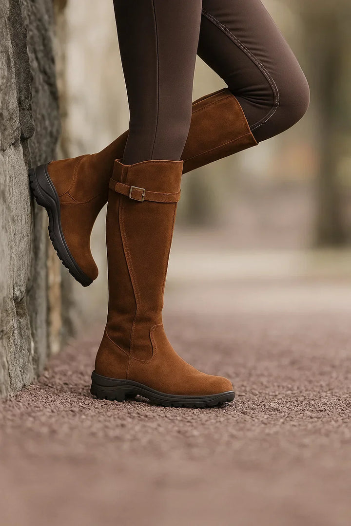 Bequeme & vielseitige Damen Reitstiefel, wasserdicht. Klassisch elegantes Design, perfekt für lange Tage.