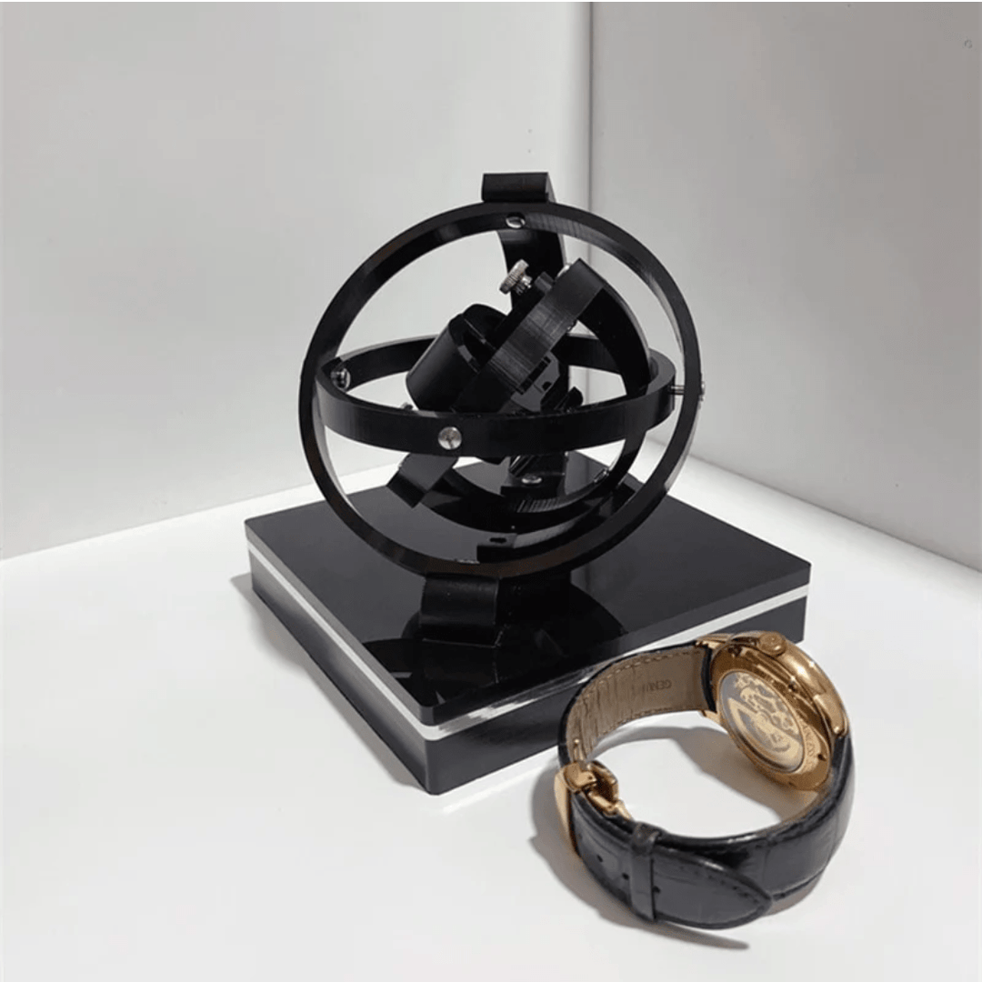 Automatischer Horion Watch Winder für zwei Uhren. Hält Ihre Luxus-Automatikuhren präzise in Bewegung. Uhrenzubehör.