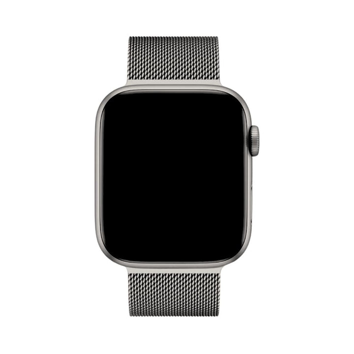Edles roségoldenes Milanaise Uhrenarmband, verleiht der Apple Watch Eleganz.