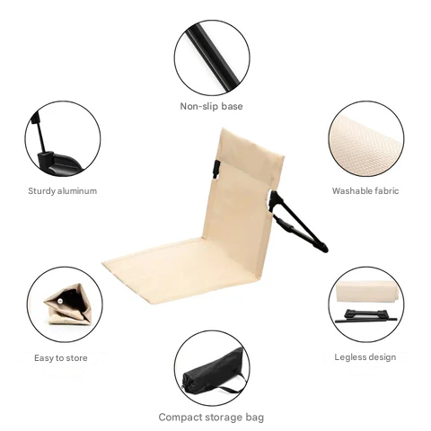 Vielseitiger TrekSeat Wanderstuhl, stabil & komfortabel, der ideale Begleiter für Outdoor, Camping & Events.