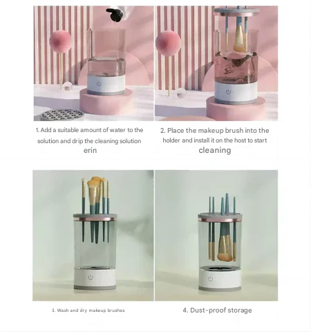 Effizienter, elektrischer Make-up-Pinselreiniger: Automatische und schnelle Hygiene für Ihre Schminkpinsel.
