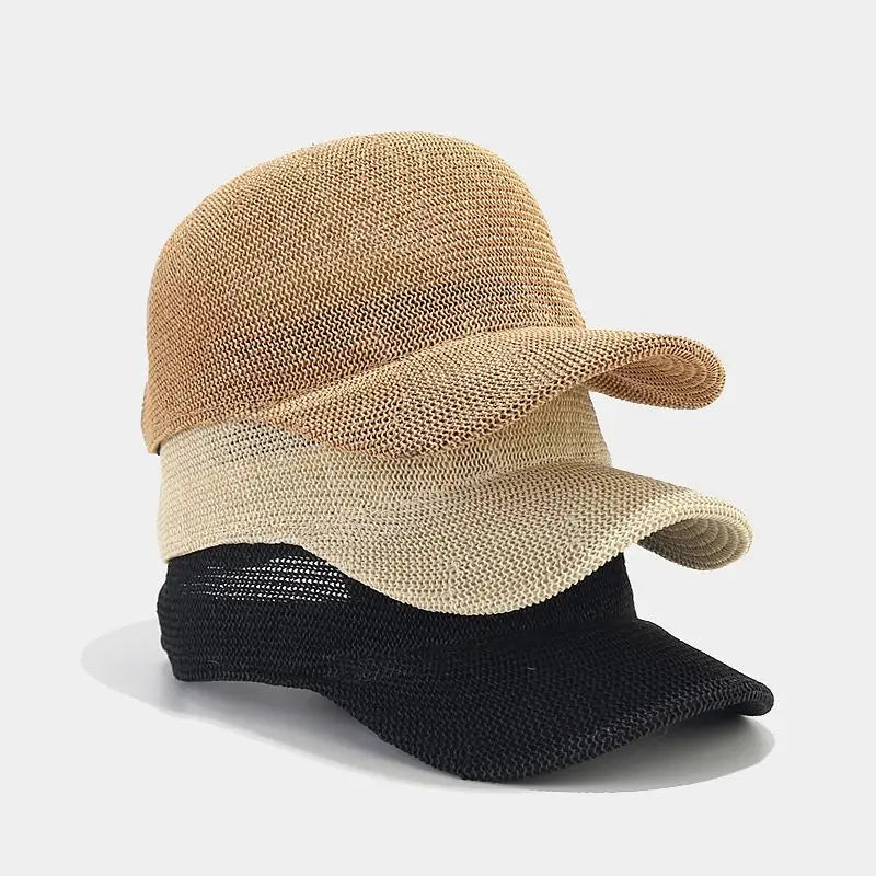Damen Sonnenhut geflochten, breitkrempig, SunWeave Style, ideal für Sommer & Strand.