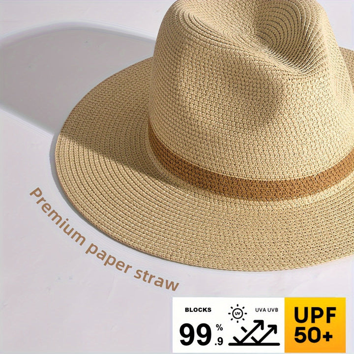 Unisex-Sonnenhut für Damen & Herren, breite Krempe, idealer UV-Schutz für alle Sommeraktivitäten.