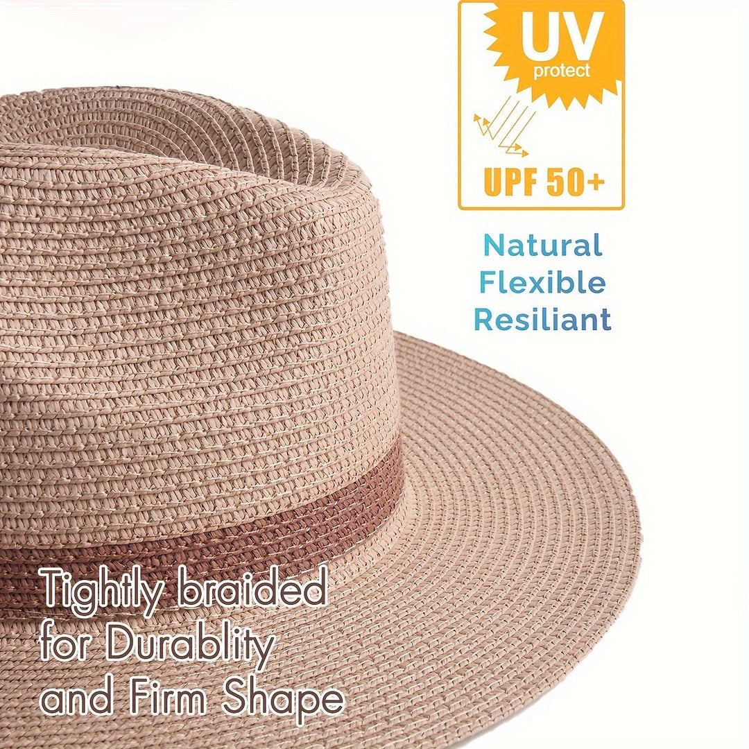 Stilvoller Strandhut (Unisex) mit breiter Krempe, idealer UV-Schutz für entspannte Sommertage.