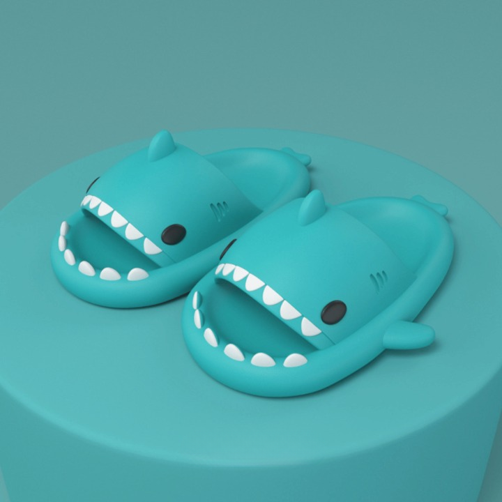 Unisex Sharkies Slipper: Trendy, weich, dämpfend & rutschfest. Perfekt als Hausschuhe, Badeschuhe & Sommerschuhe.