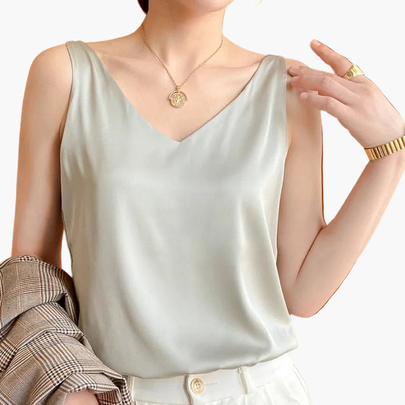 Basic Damen V-Ausschnitt Top, elegant und bequem, kurzärmlig, perfekte Ergänzung für jede Garderobe, stilvoll.
