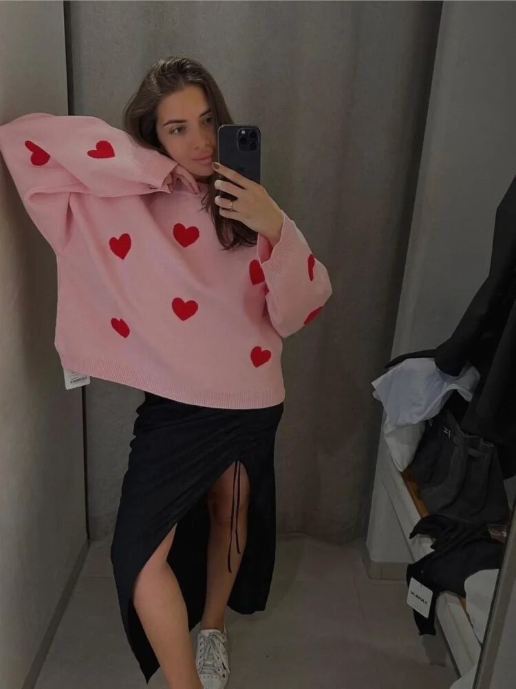 Lässiger Strickpullover für Damen, ideal für einen warmen & gemütlichen Alltagslook im Winter.