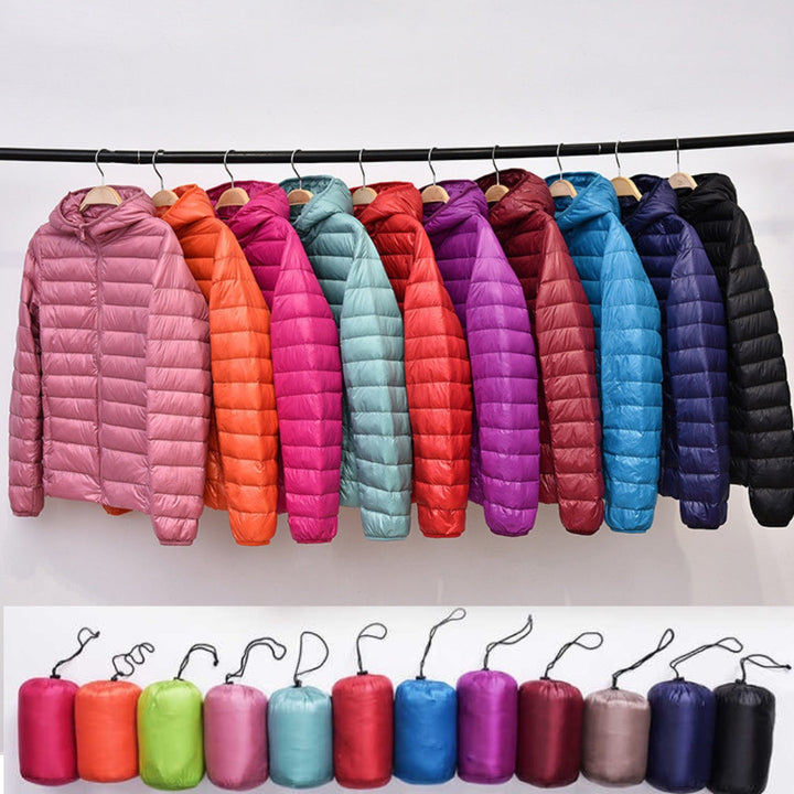 Leichte Damen Winterjacke, wasserabweisend & winddicht. Ideal für Outdoor, Reisen & Alltag.