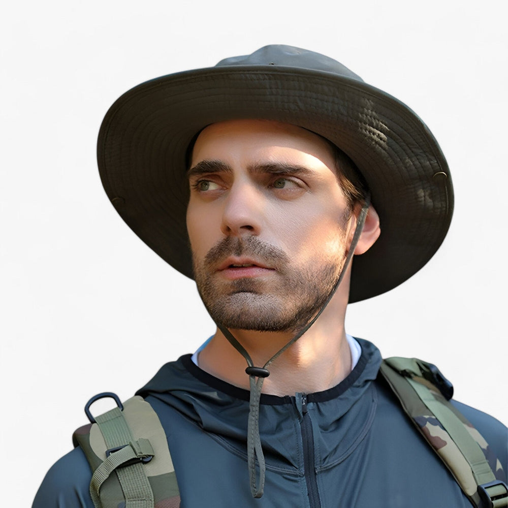 Leichter, wasserdichter Unisex Bucket-Hut mit hohem UV-Schutz; perfekter Sonnenschutz für Wanderungen & Reisen.