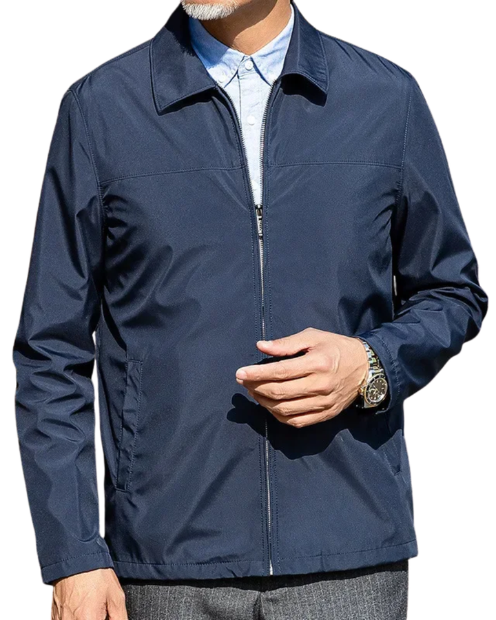 Vielseitige Herren Übergangsjacke, Slim Fit Business Casual Style. Ideal für Bürokleidung & gehobene Freizeit.