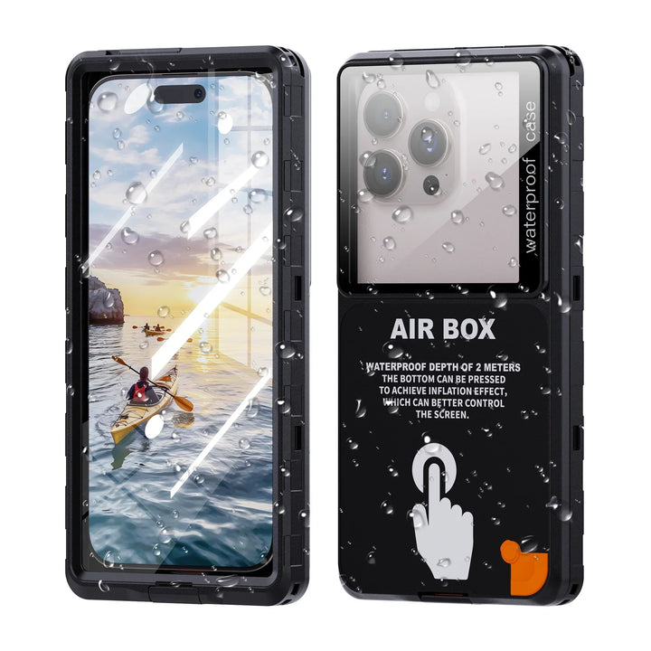Universelle, wasserdichte IP68 Handyhülle für 6,9" Smartphones. Schützt vor Wasser, Staub & Stößen.