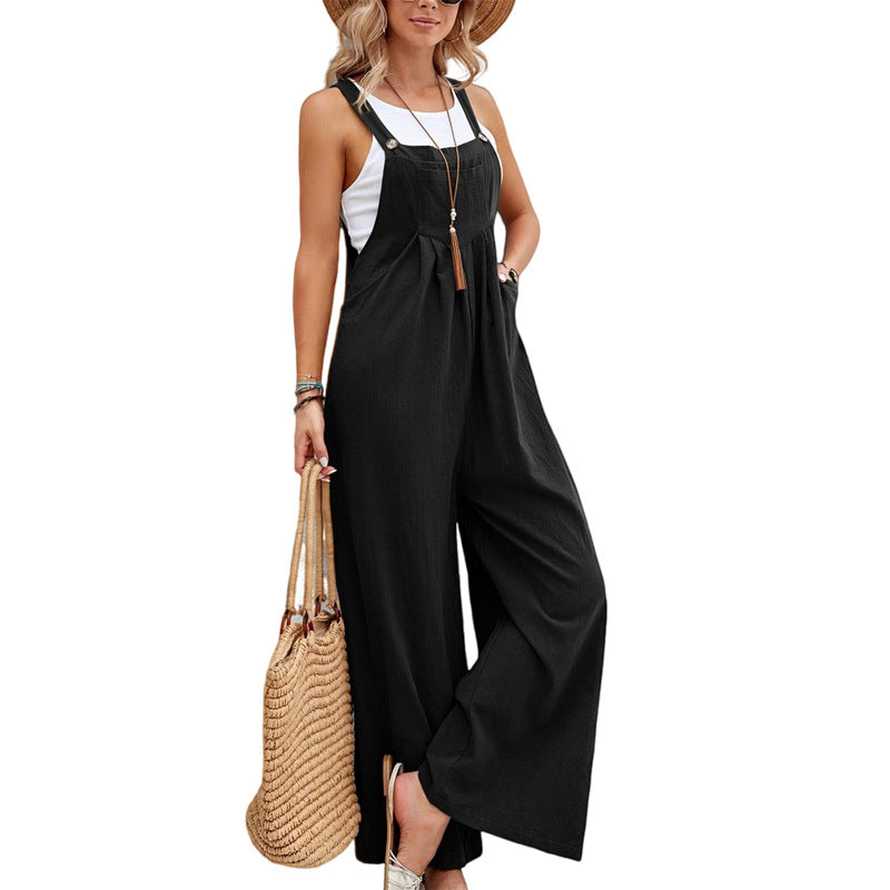 Stilvoller Damen Overall Urban Chic Liv, Jumpsuit im Retro-Look. Mit praktischen Taschen für jeden Tag.