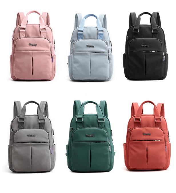 Moderner Anti-Diebstahl-Rucksack aus Nylon, perfekt für Alltag, Uni oder Geschäftsreisen.