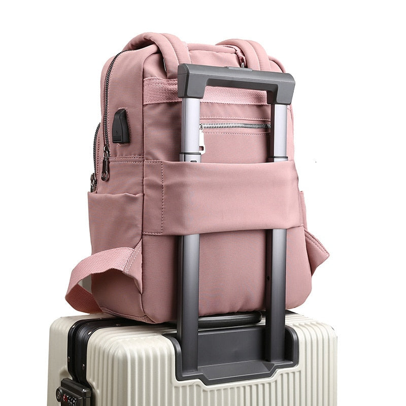 Unisex Anti-Diebstahl-Rucksack mit USB-Ladefunktion, ideal für Pendler und Reise.