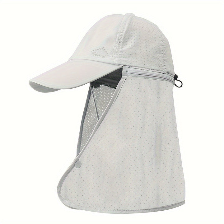 Multifunktionaler Outdoorhut mit Nackenschutz und UV-Schutz. Unisex Trucker Cap für Sport & Reisen.