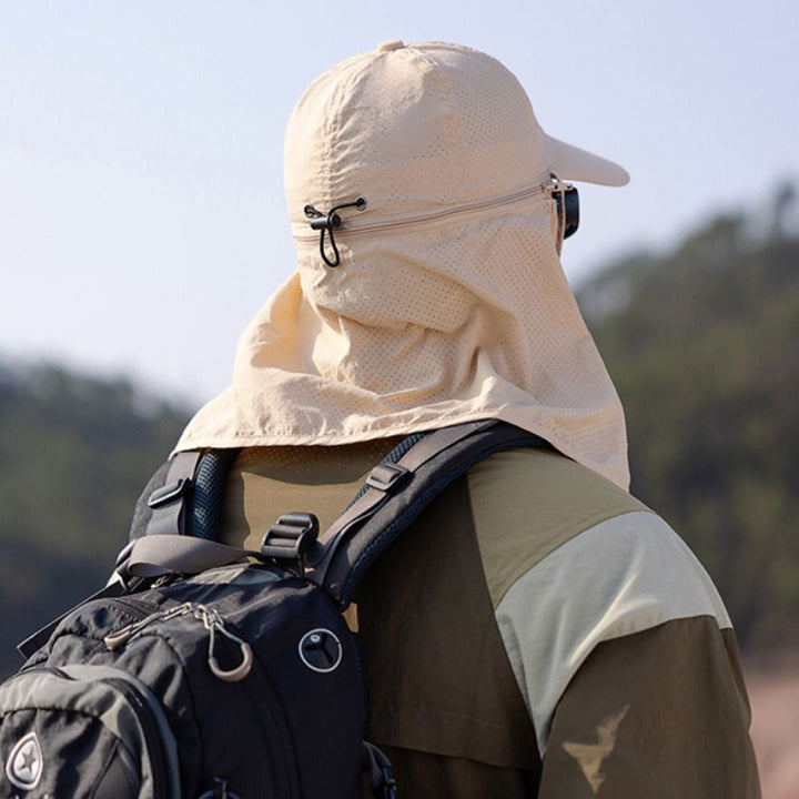 Hochwertiger Unisex UV-Schutz Outdoorhut mit Nackenschutz. Perfekt als Sonnenhut und Wanderhut.