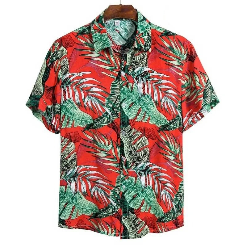 Stylisches Herrenhemd Luftzeit mit Kurzarm, modisches Muster, perfekt für einen luftigen Sommer.