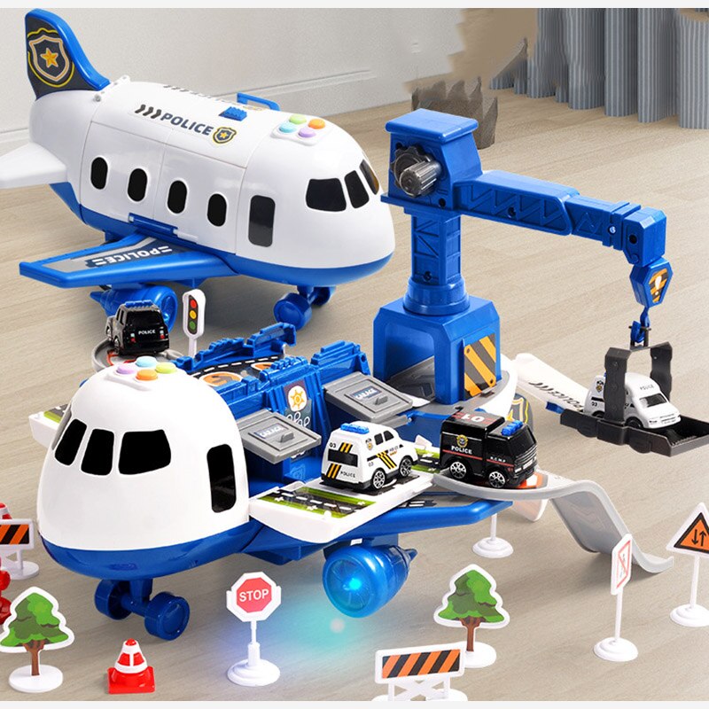 Rollenspiel-Set für Kinder: SkySurge Flugzeug und Baustellenfahrzeuge regen die Fantasie an. Kreativspiel.