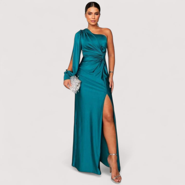 Festliches Partykleid für Damen. Elegantes Abendkleid mit Schlitz, lange Abendmode für unvergessliche Nächte.