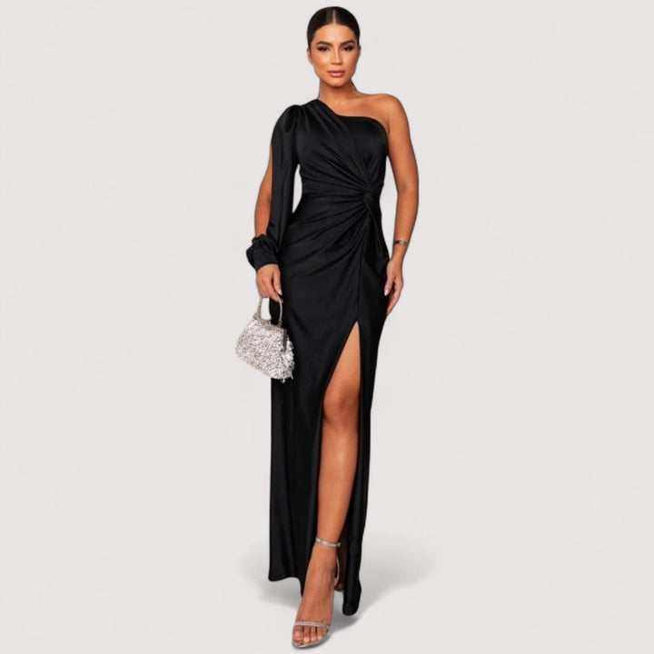 Dieses elegante Damen Abendkleid ist perfekt für Hochzeiten, Bälle oder jede festliche Abendveranstaltung.