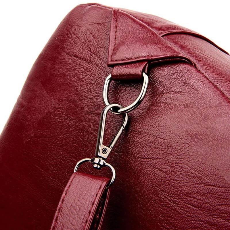 Bequemer Damen Premium Rucksack aus Leder, wasserabweisend, für langen Tragekomfort.