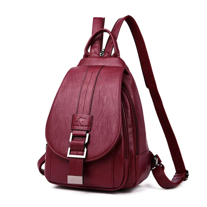 Damen Premium Lederrucksack, wasserabweisend, stilvoll für Alltag & Reisen.