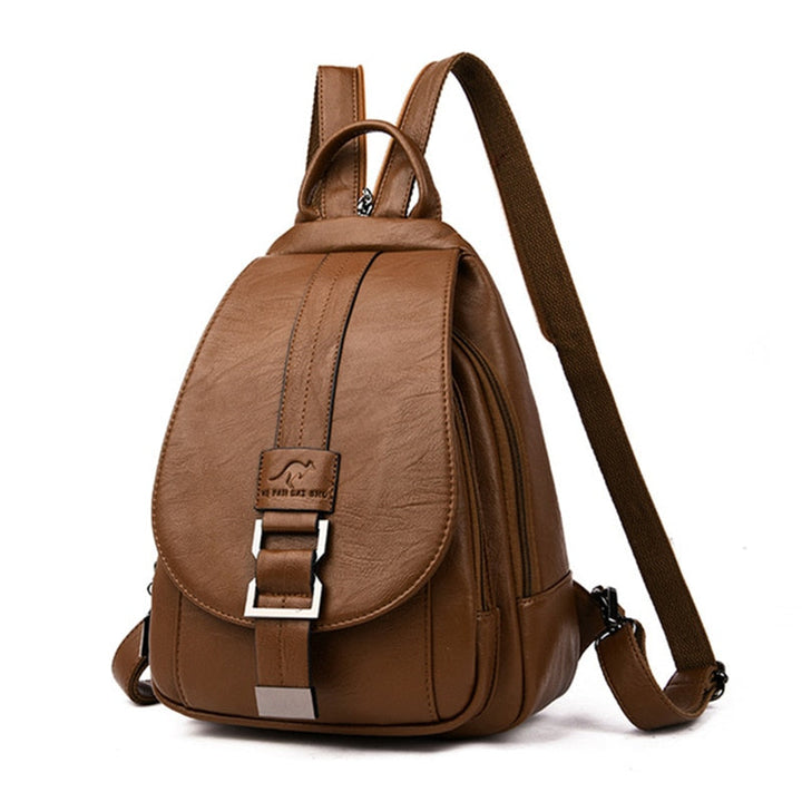 Funktionaler Damen Rucksack aus Schafsleder, wasserabweisend, mit cleveren Fächern.