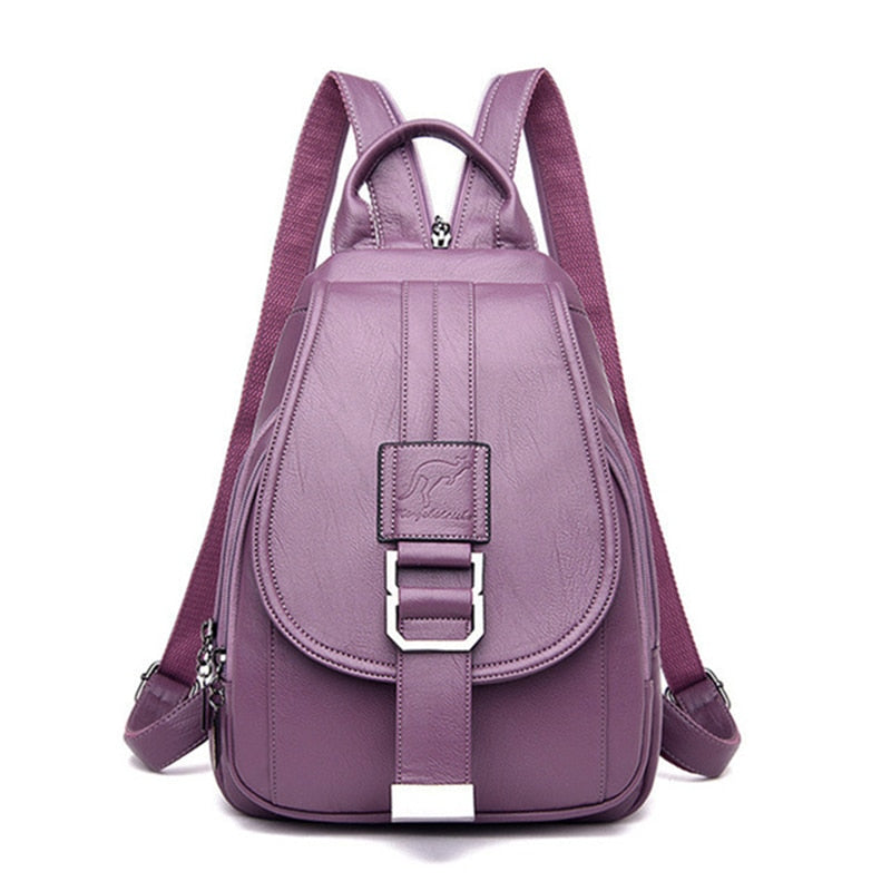 Zeitloser Damenrucksack, Premium Leder, wasserabweisend, perfekt für jeden Anlass.