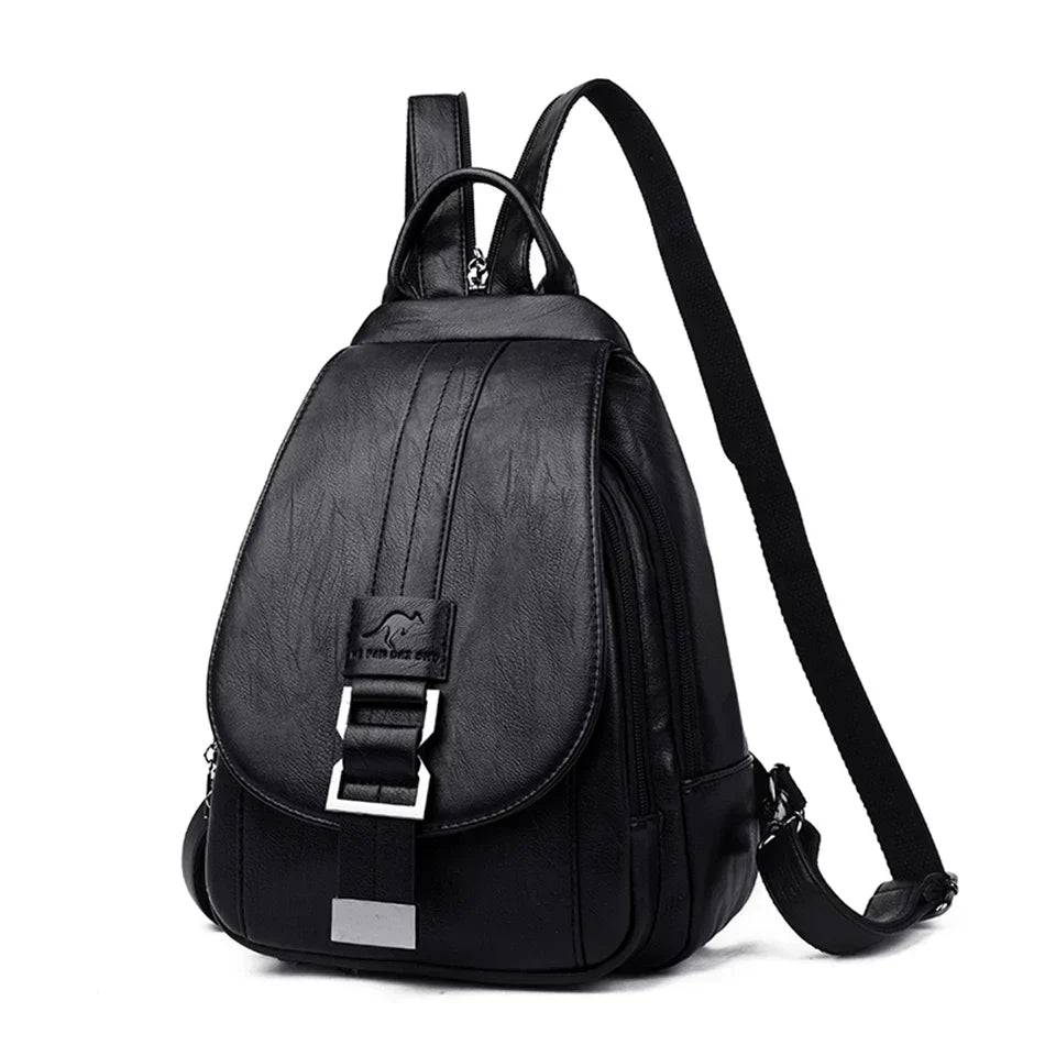 Eleganter Damen Rucksack, Premium Leder, wasserabweisend für Stadt & Natur.