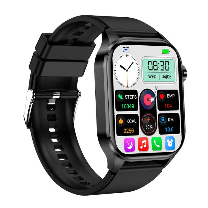 Kompatible Fitness Smartwatch (iOS/Android) für Gesundheit, mit Herzfrequenz & Schlafanalyse.