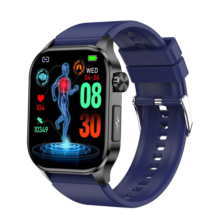 Unisex Smartwatch für Gesundheit & Fitness. Misst Herzfrequenz, Blutdruck. iOS & Android kompatibel.