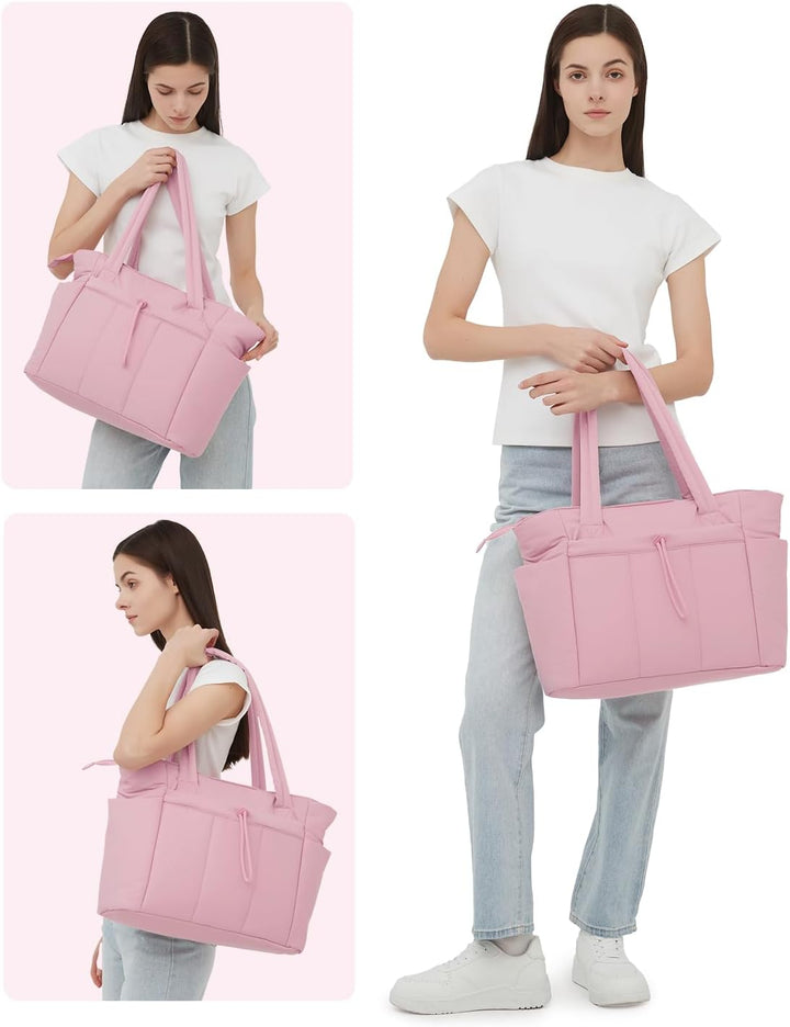 Große Alltagstasche Puffer-Design mit optimaler Organisation für Damen.