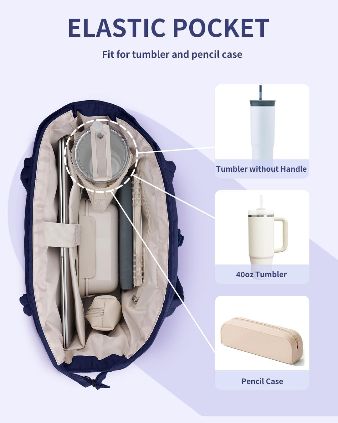 Trendige Laptoptasche Damen, Puffer-Design, mit Becherhalter.