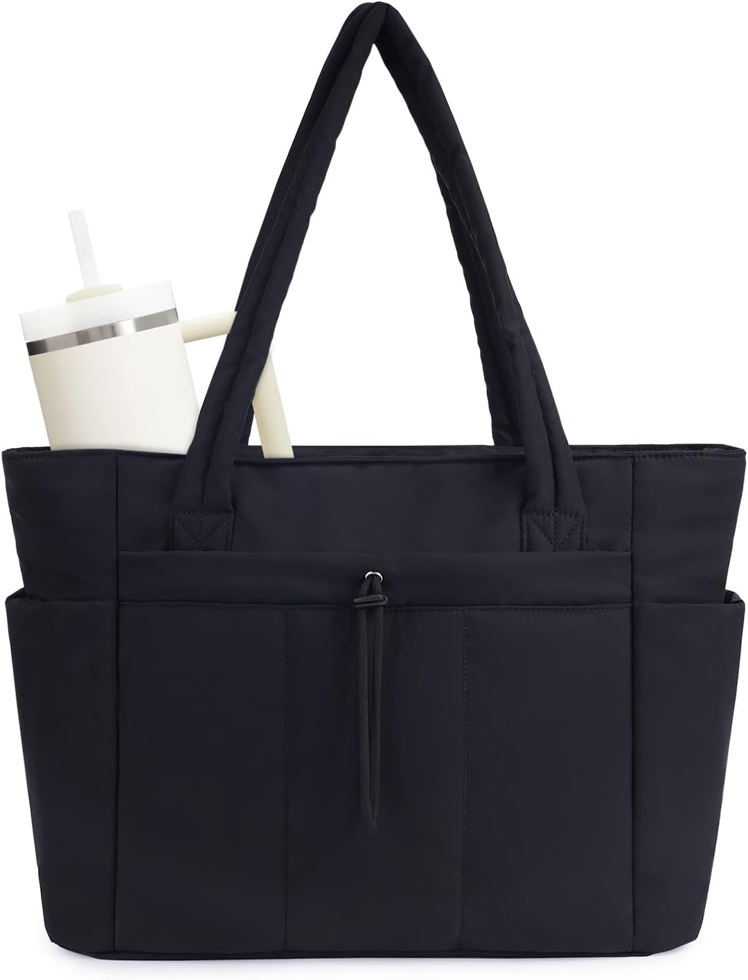 Elegante Laptoptasche für Damen, gepolstert, mit modernem Puffer-Design.