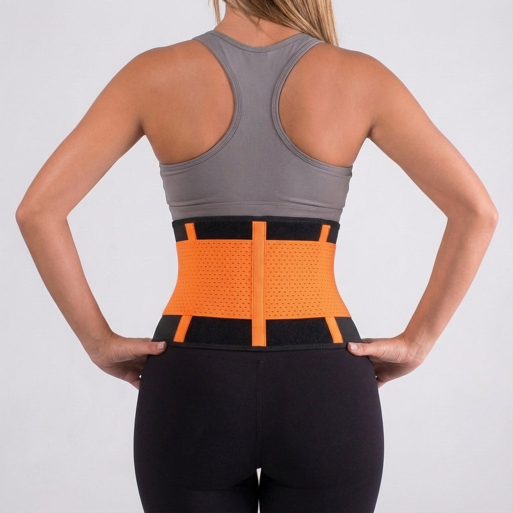 Ergonomischer Rückenstütz-Gürtel für Damen & Herren, ideal bei intensivem Training zur Stabilität & Haltungskorrektur.