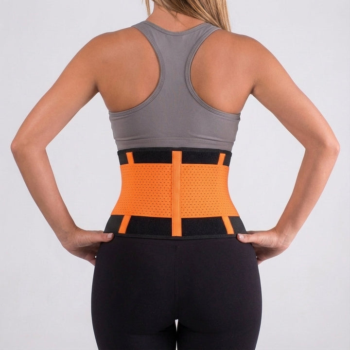 Ergonomischer Rückenstütz-Gürtel für Damen & Herren, ideal bei intensivem Training zur Stabilität & Haltungskorrektur.
