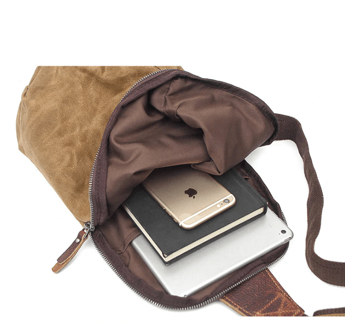Herren Canvas Umhängetaschen in Schwarz, Grau, Khaki & Armeegrün. Wasserabweisend mit Diebstahlschutz.