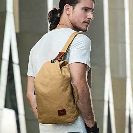 Herren Canvas Umhängetasche, wasserabweisend, Diebstahlschutz. Ideal für Alltag, Reisen & Freizeit.