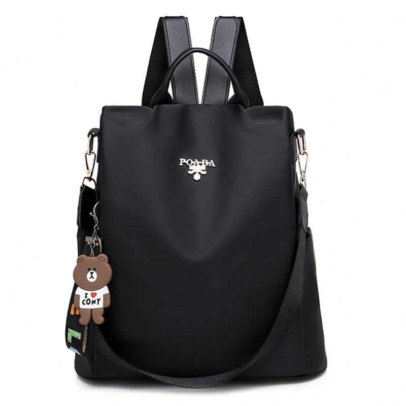 Wasserdichter Anti-Diebstahl Rucksack für Damen, perfekt für Reisen & Städtetrips, stilvoll & sicher.
