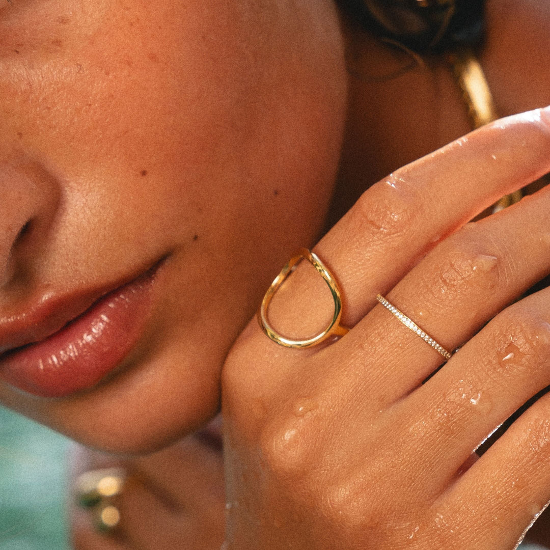 Eleganter Damen Zirkonia Ring in Silber, perfekt für Alltag & besondere Anlässe, wasserfest.