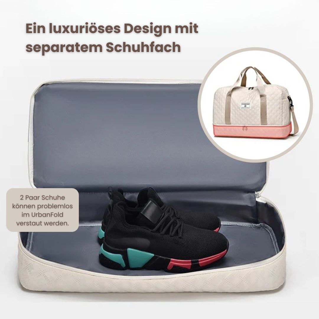 Praktische Sporttasche mit separatem Schuhfach, ideal für Gym & Wochenendtrips. Robust & geräumig.